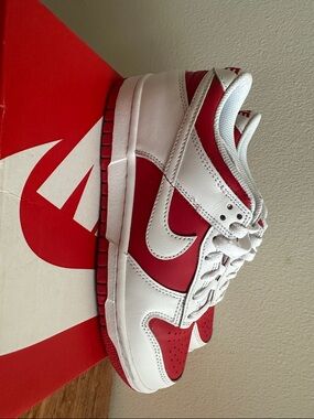 Nike Dunk Low GS University Red White CW1590-600 Youth Size 5Y Classic Sneakers